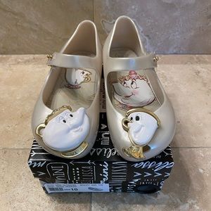 Mini Melissa Ultragirl Beauty and the Beast Disney Jelly sandal Mary Janes 10